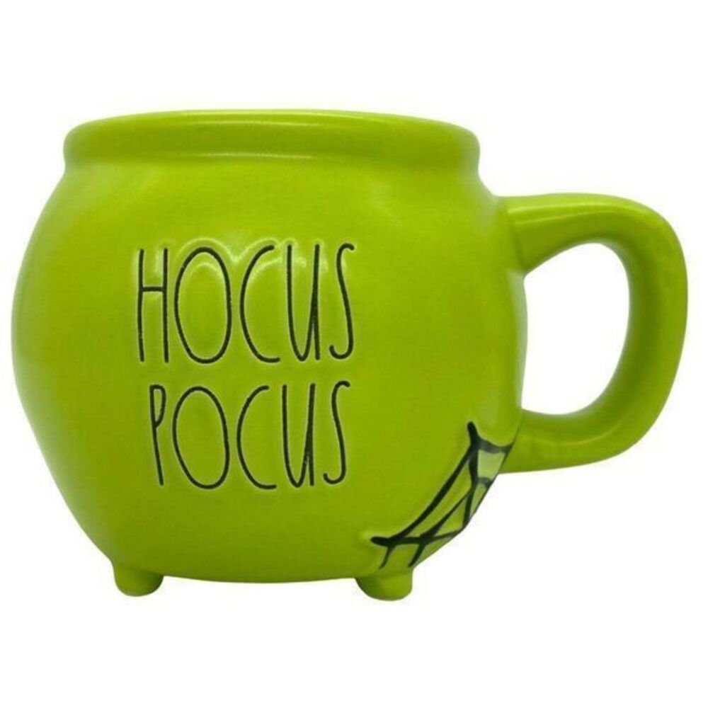Rae Dunn Hocus Pocus Green Cauldron Mug Halloween New